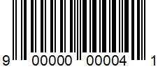 Coupon barcode 900000000041