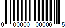 Coupon barcode 900000000065