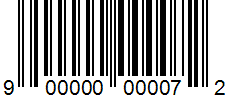 Coupon barcode 900000000072