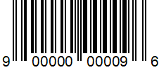 Coupon barcode 900000000096