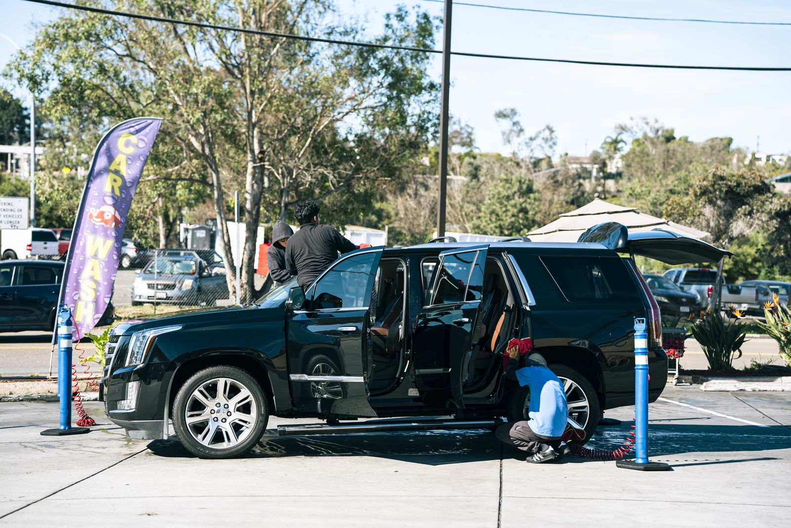 The Cardiff Car Wash lot on Birmingham Drive